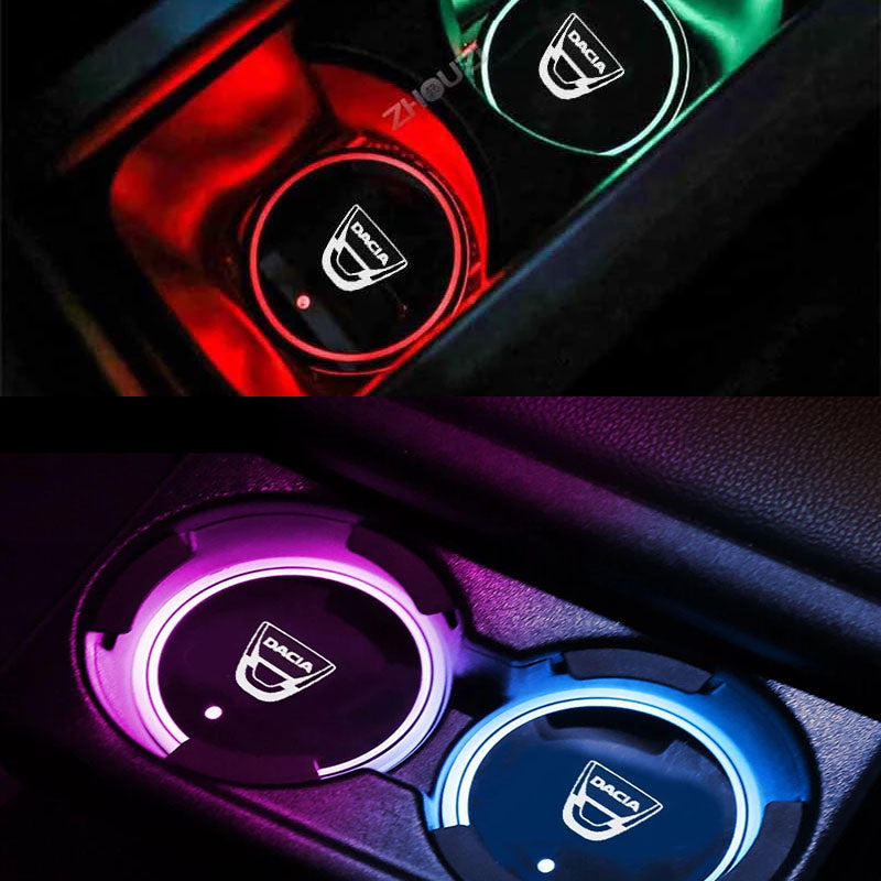 Discos de humor LED personalizados para interior Multi-Cor (2 peças)