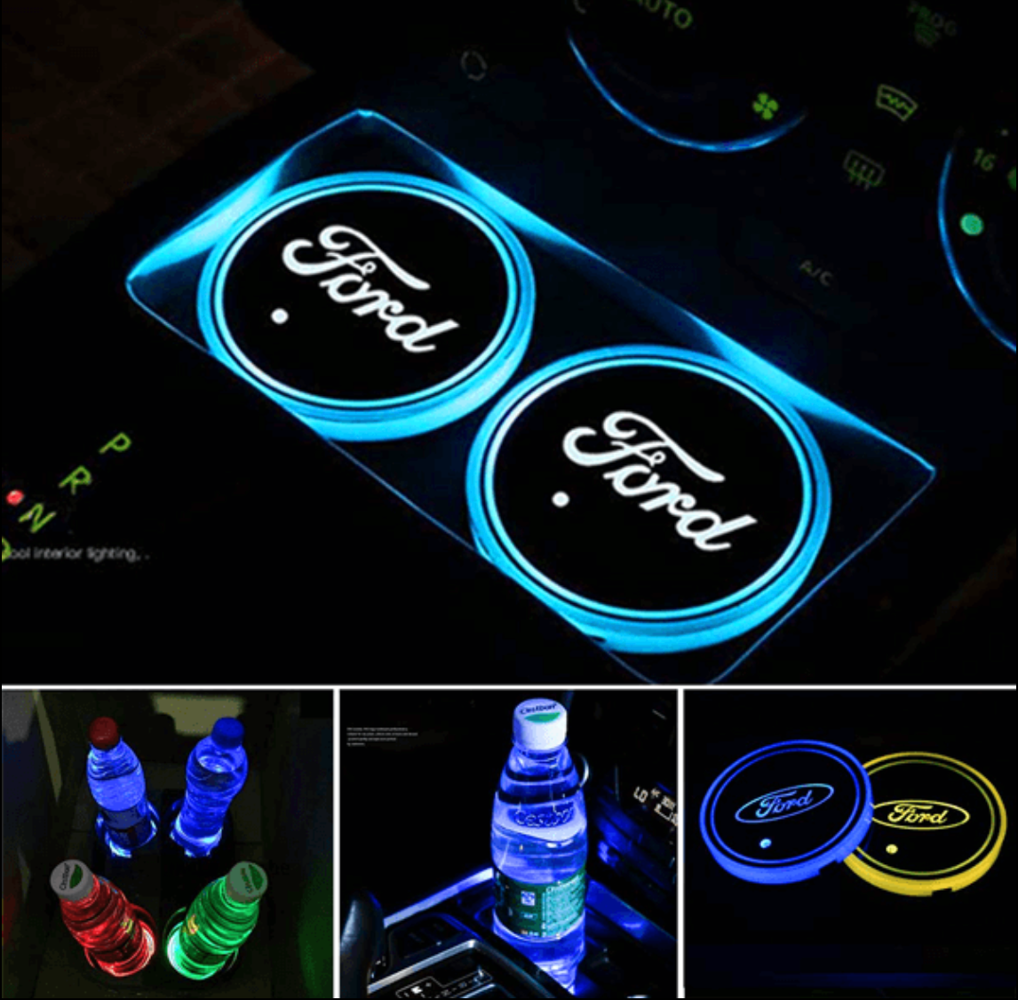 Discos de humor LED personalizados para interior Multi-Cor (2 peças)